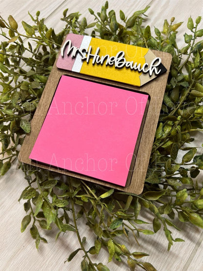 Teacher Gift | End of year Teacher Gift  | Gift from Student | Sticky Note Holder | Custom Teacher Gift comes gift wrapped with sticky notes