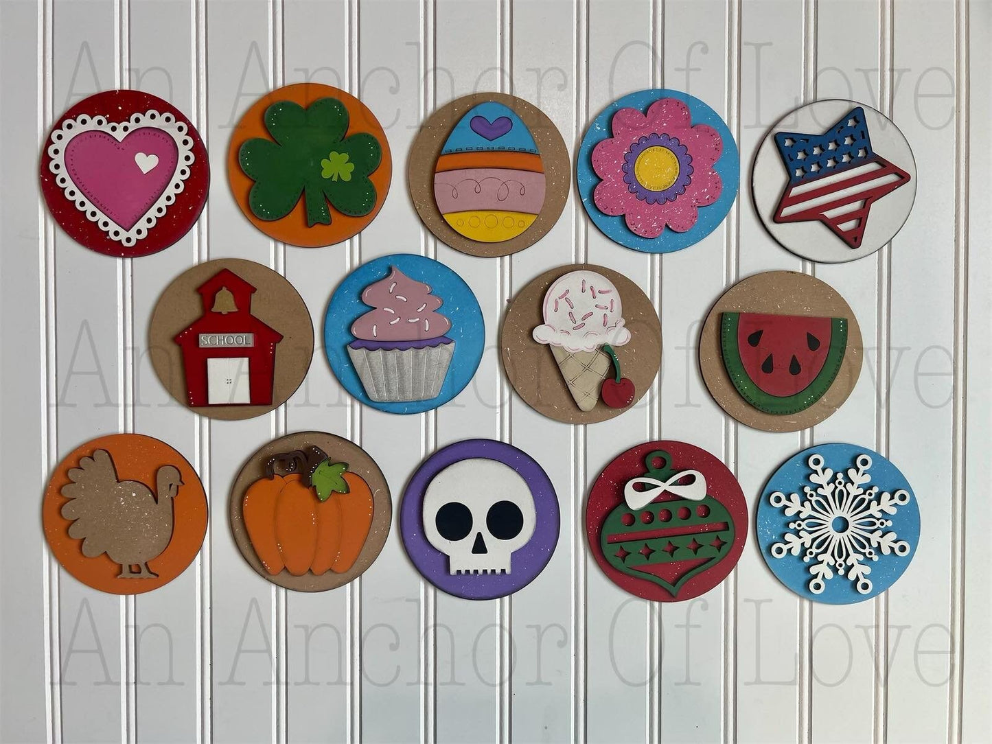 Complete set / 14 pieces/ Welcome to our classroom seasonal sign/ back to school/ teacher appreciation/  school shapes