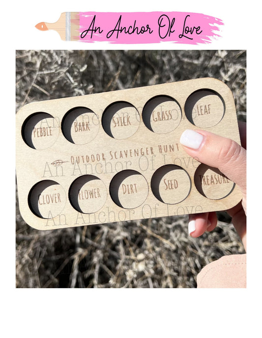 Kids Adventure Board | kids Nature Scavenger Hunt | Scavenger Hunt | Nature board game | Camping Game | Custom board game | Custom Gift