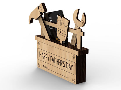 Custom Fathers Day Gift Card Holder, 3d Gift Card Holder, Fathers day gift, Gift for Dad