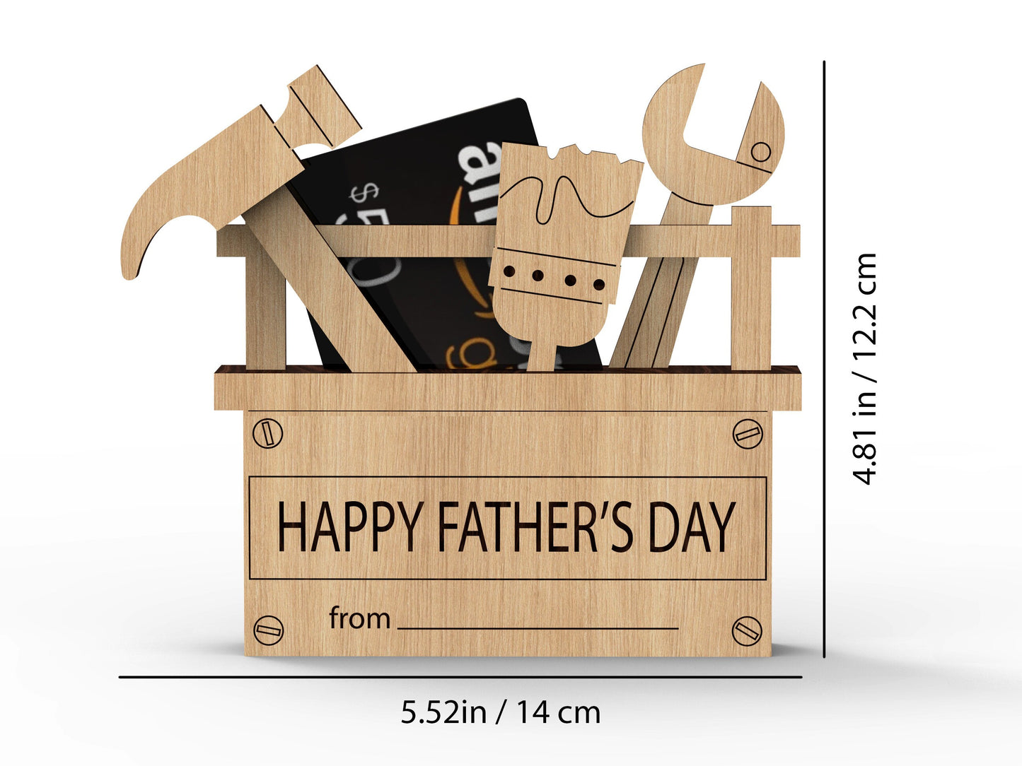 Custom Fathers Day Gift Card Holder, 3d Gift Card Holder, Fathers day gift, Gift for Dad