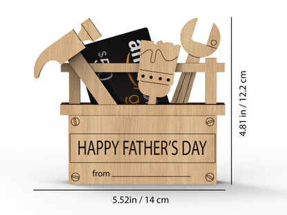 Custom Fathers Day Gift Card Holder, 3d Gift Card Holder, Fathers day gift, Gift for Dad