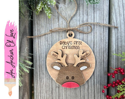 Baby's first Christmas ornament | new baby gift| baby's first holiday | customizable | personalized new baby