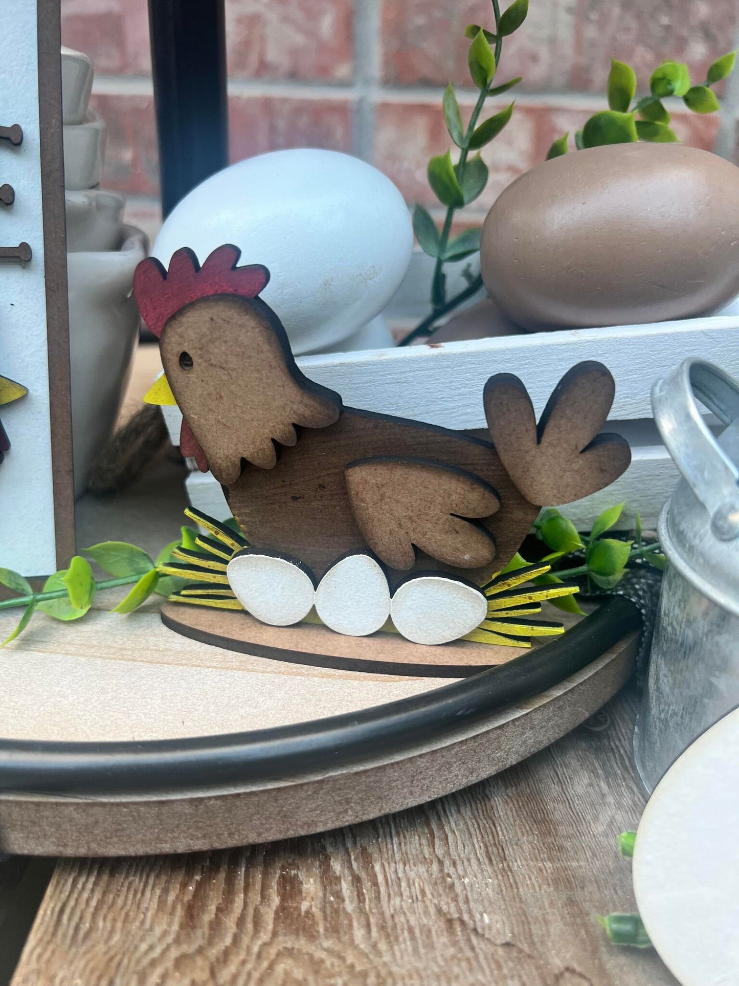 Free Range - Chicken Lovers Tiered Tray Decor