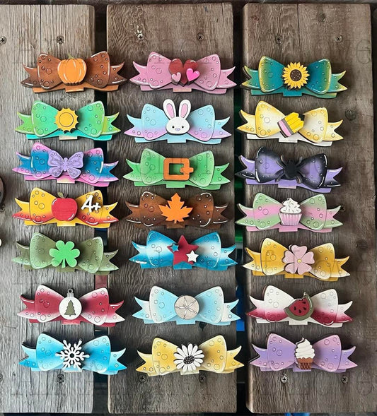 Interchangeable bows ONLY // Interchangeable bows ONLY for Standing Interchangeable Animals  //Shelf Sitter// Viral Shelf Sitter bow Add on