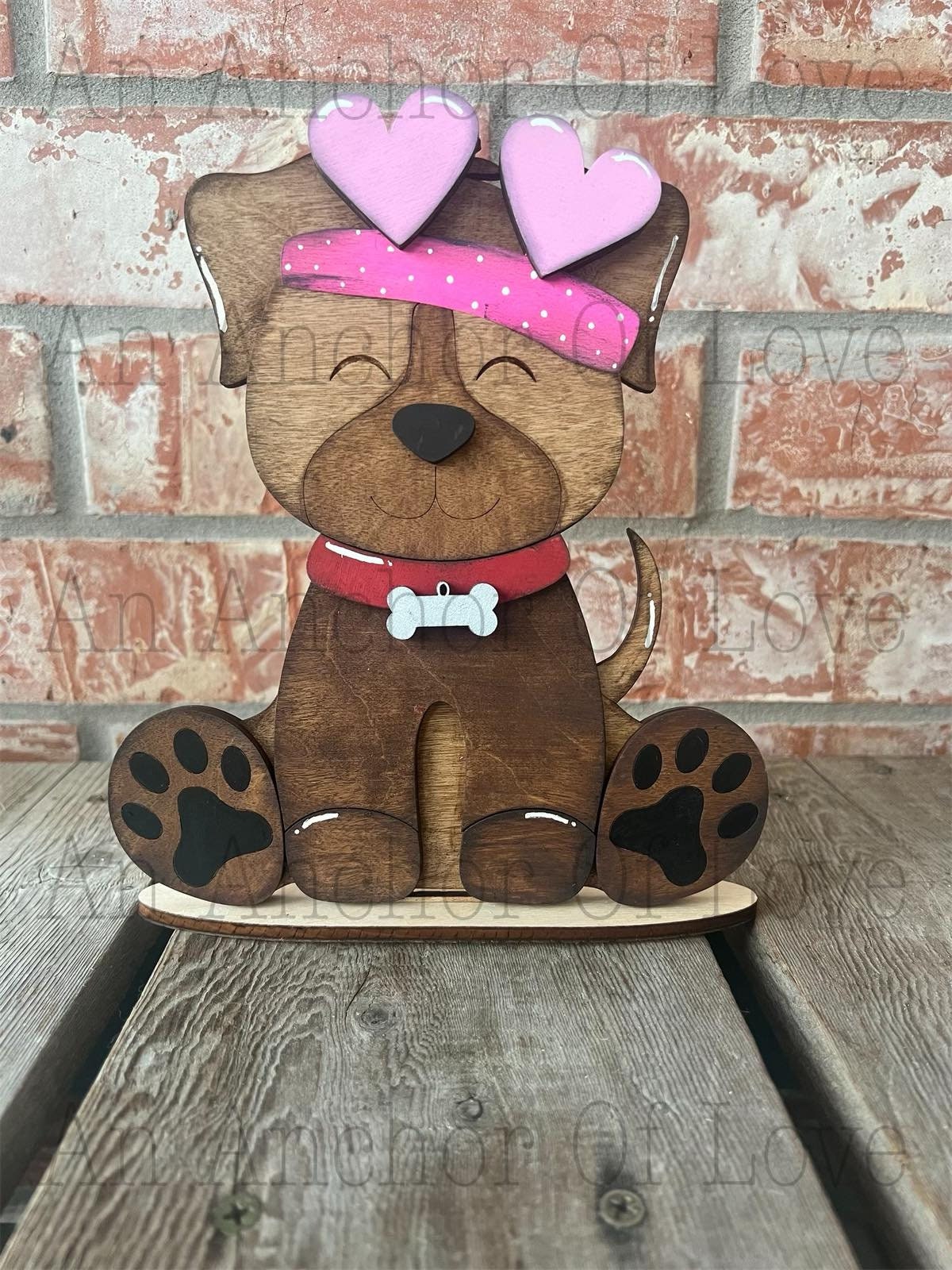 Puppy with Interchangeable Hats // Puppy Decoration //Puppy Shelf Sitter// Viral Shelf Sitter with hats