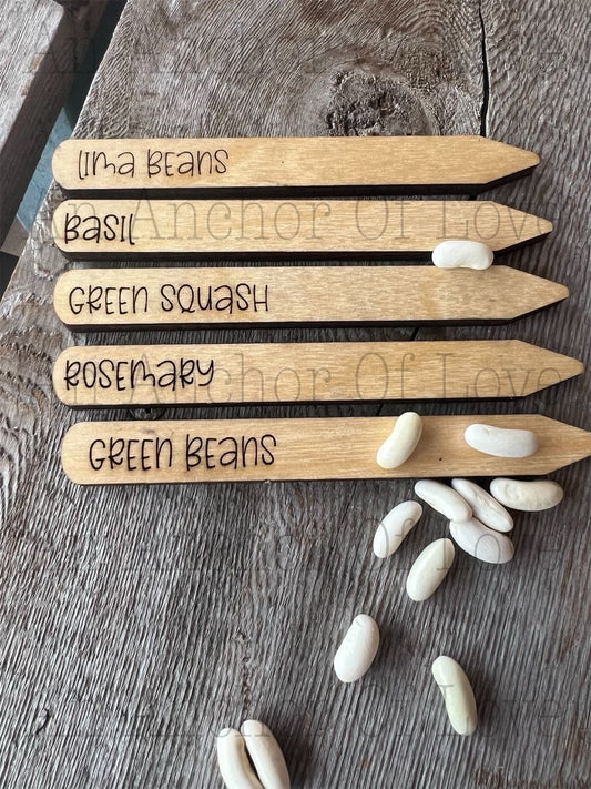 Garden and Plant Markers - Herb Garden - Spice Garden - Garden Labels - Garden Stake - Gardener Gift - Mother's Day - Green Thumb