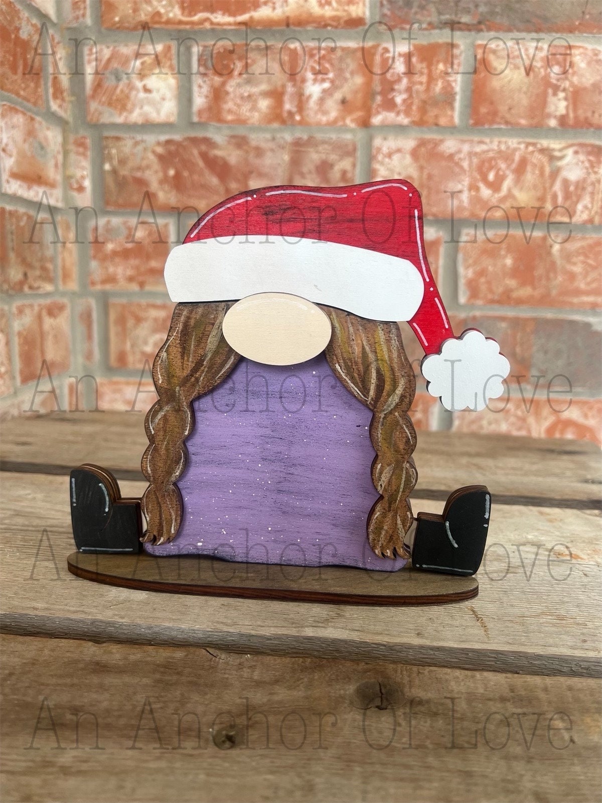 Girl gnome with Interchangeable Hats // gnome Decoration //Farm Yard Shelf Sitter// Viral Shelf Sitter with hats