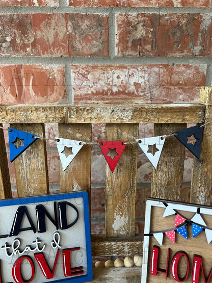 Fireworks fourth of july tiered tray, Patriotic tiered tray, fourth of july decor, bundle or individual available