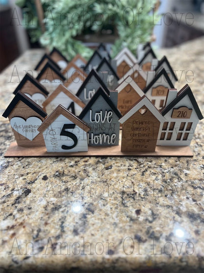 Personalized family sign, Custom Standing House Decor, Farmhouse Decor, House warming, New family gift, Christmas gift, Mothers Day Gift