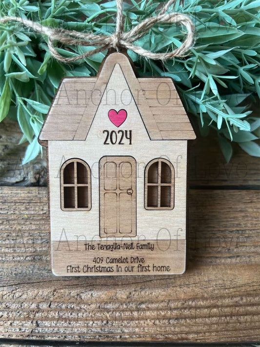 First Christmas in new home ornament- Christmas ornament- new house ornament- new house gift- new house holidays ornament-