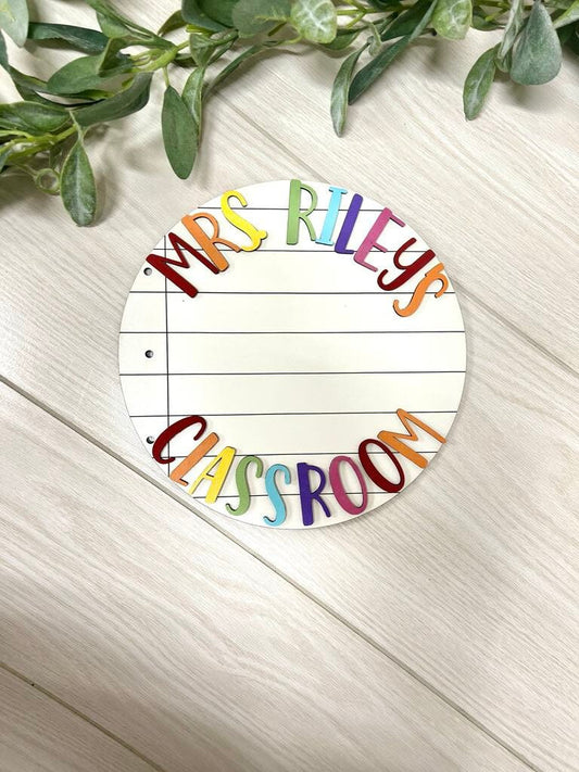 Welcome to our classroom sign PERSONLIZED BASE ONLY - Interchangeable classroom sign / base only/ see other listings for more options!
