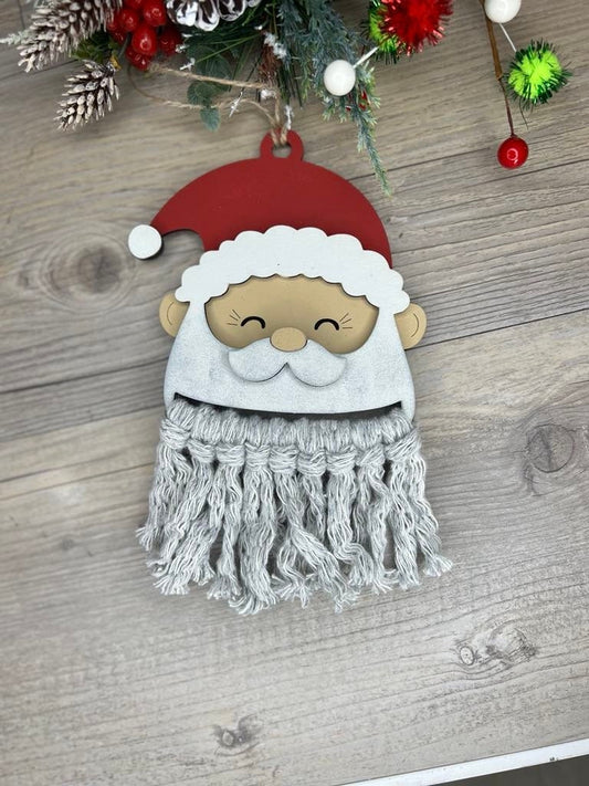Macrame Santa ornament//Car charm | Christmas Ornament | Christmas Decor | Christmas