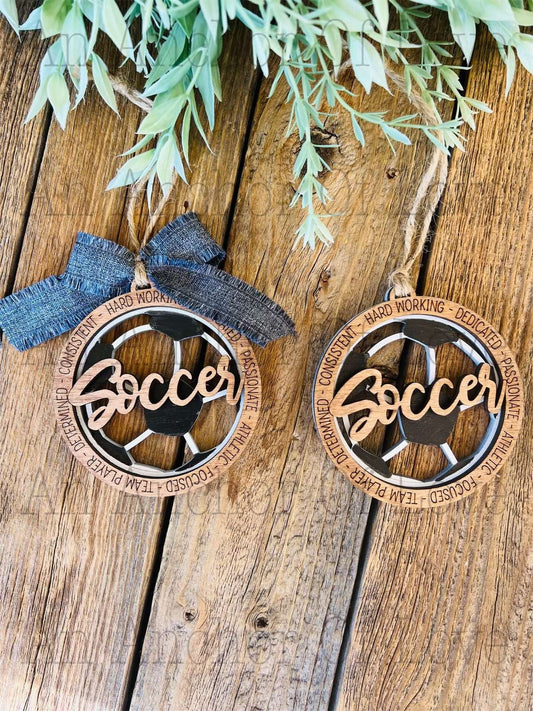 Soccer Ornament- Soccer ornament Christmas Gift- 2024 coach-team gift- wholesale available