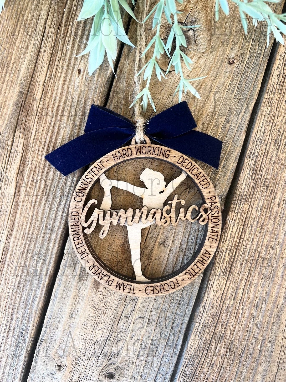Gymnastics Christmas ornament, gymnasticsChristmas gift, gymnastics tree ornament, gymnastics gift, gymnastics laser cut ornament,