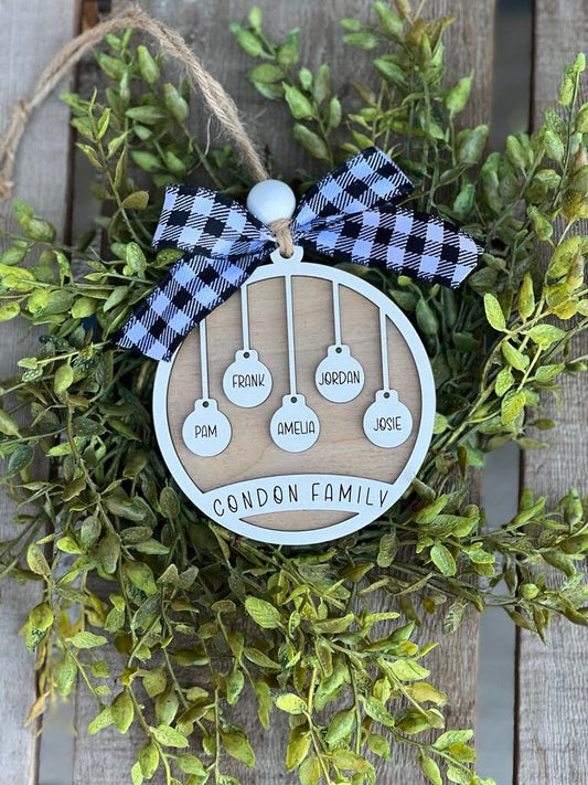 Personalized family Christmas ornament / Christmas ornament/ gift/
