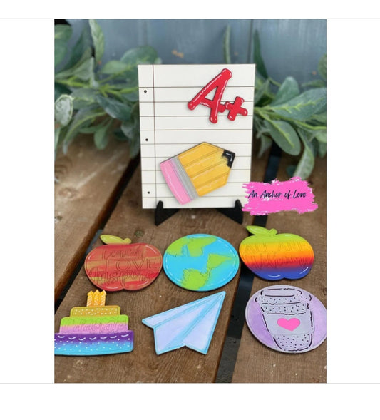 Notebook Paper classroom MINI interchangeable sign- Teacher Appreciation Gift-Classroom Gift- Best Classroom Gift