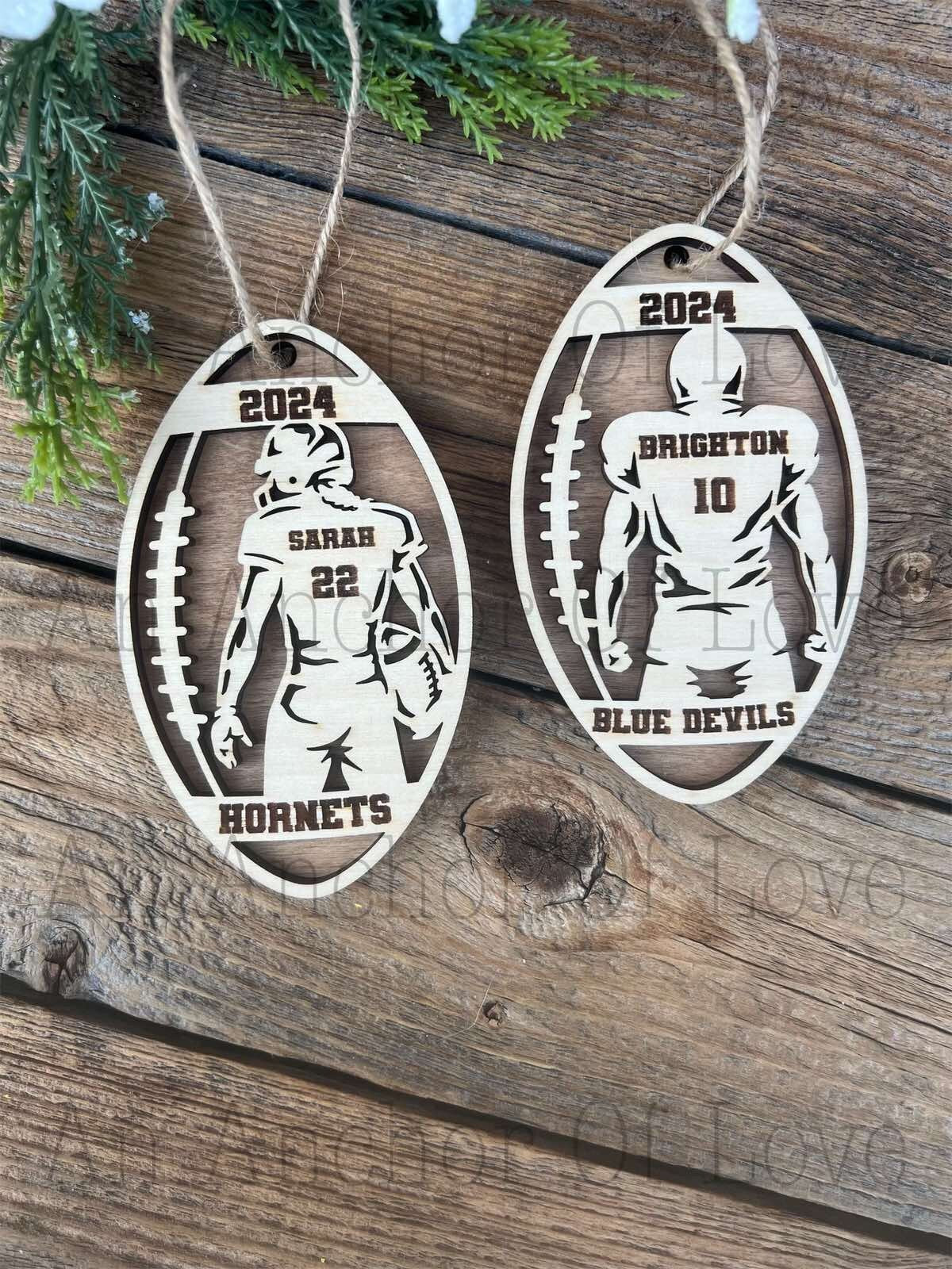 Personalized Football Christmas Ornament Gift for Football Player- Wholesale available