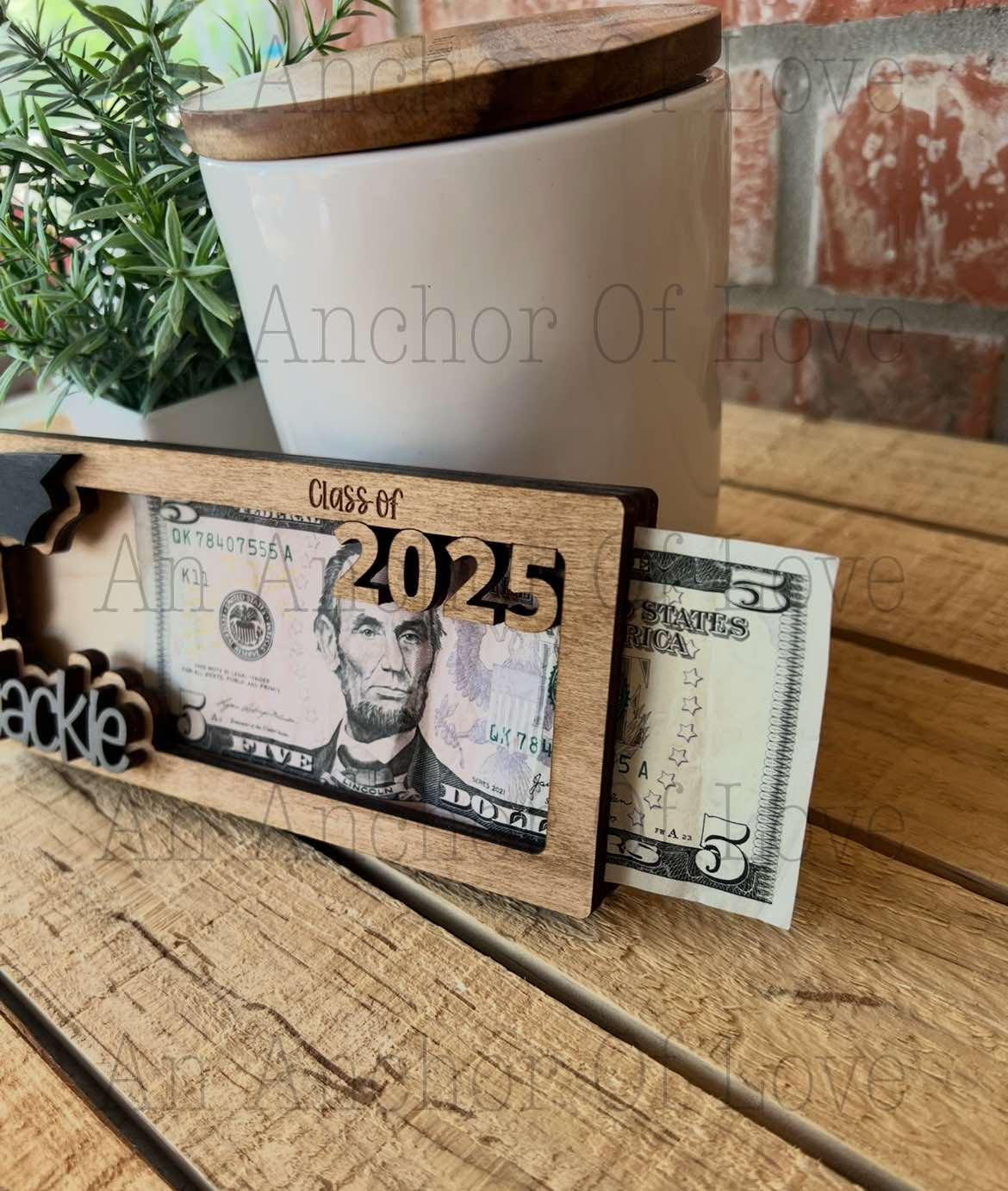 Custom Class of 2025 Graduation Money Holder, Graduation Cash Holder for Seniors, Personalized Graduation Money Holder Gift FAST shipping!!!