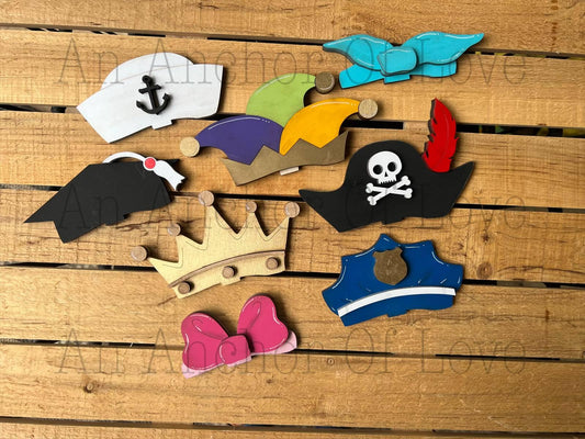 Interchangeable Hats only- Bundle 2 // Interchangeable Hats for Standing Interchangeable Animals  //Shelf Sitter// Viral Shelf Sitter Hat
