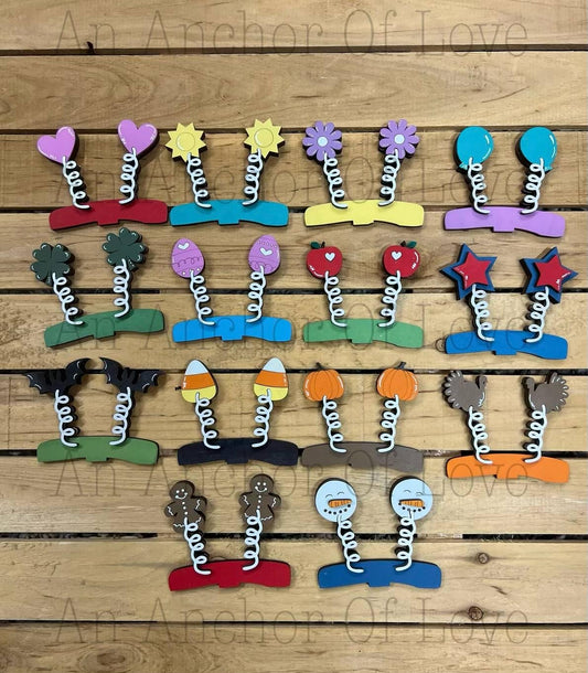 Interchangeable Spring hats- Hats only- Bundle 3 // Interchangeable Hats for Standing Interchangeable Animals // Viral Shelf Sitter Hat