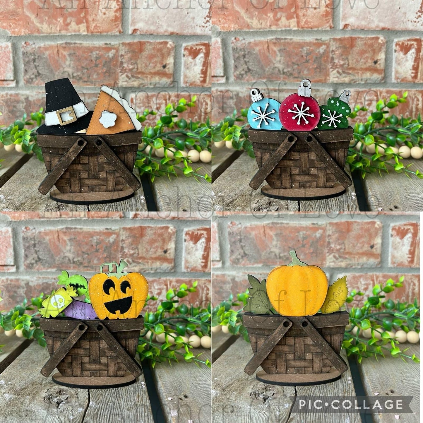 Mini basket interchangeable full bundle, interchangeable Basket- Basket interchangeable gift.