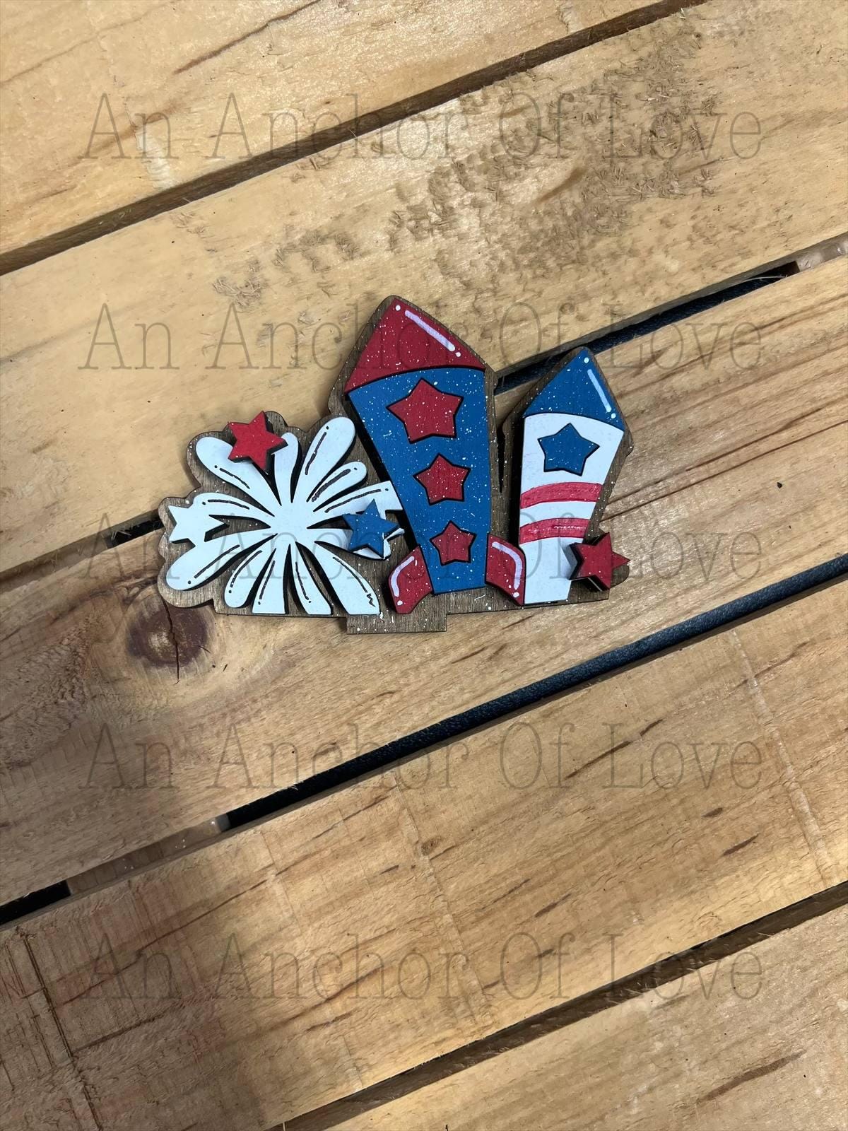 Fourth Of July Basket - interchangeable Basket mini Insert- Basket interchangeable