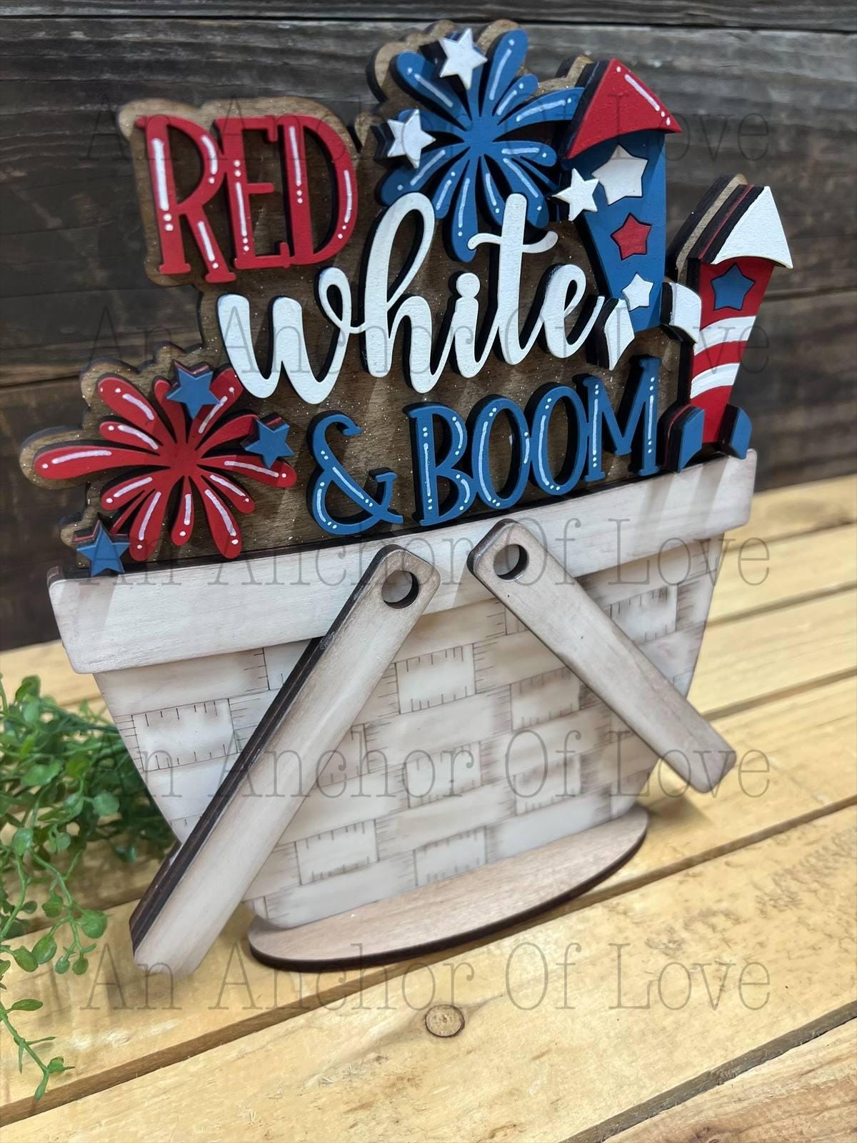 Fourth Of July Basket - interchangeable Basket mini Insert- Basket interchangeable