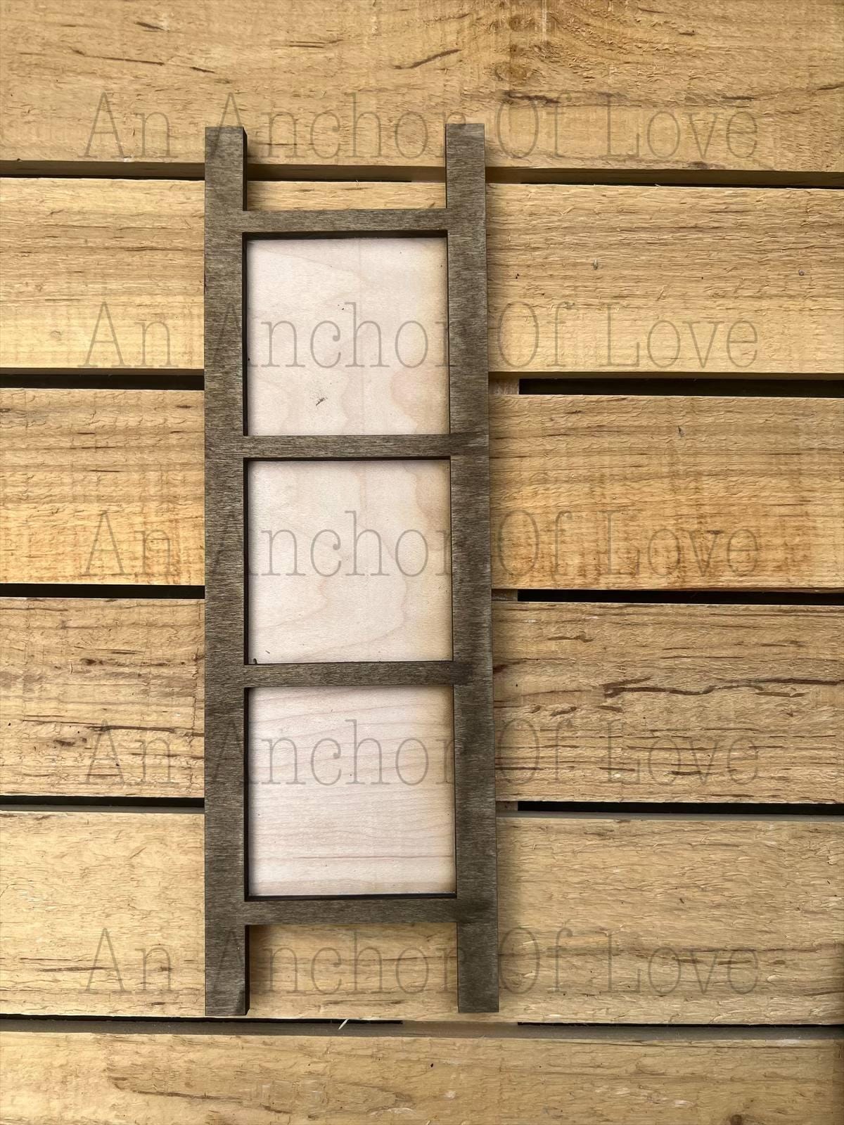 Mini Interchangeable tile Bases ONLY- Mini leaning ladder- mini tile bases- mini ladder- tiered tray ladder