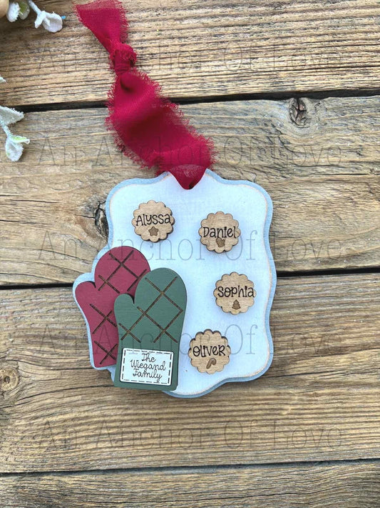 Personalized Cookie Sheet Ornament | Family Christmas Gift / 2025 Christmas ornament /-up to 15 names - personalized  gift