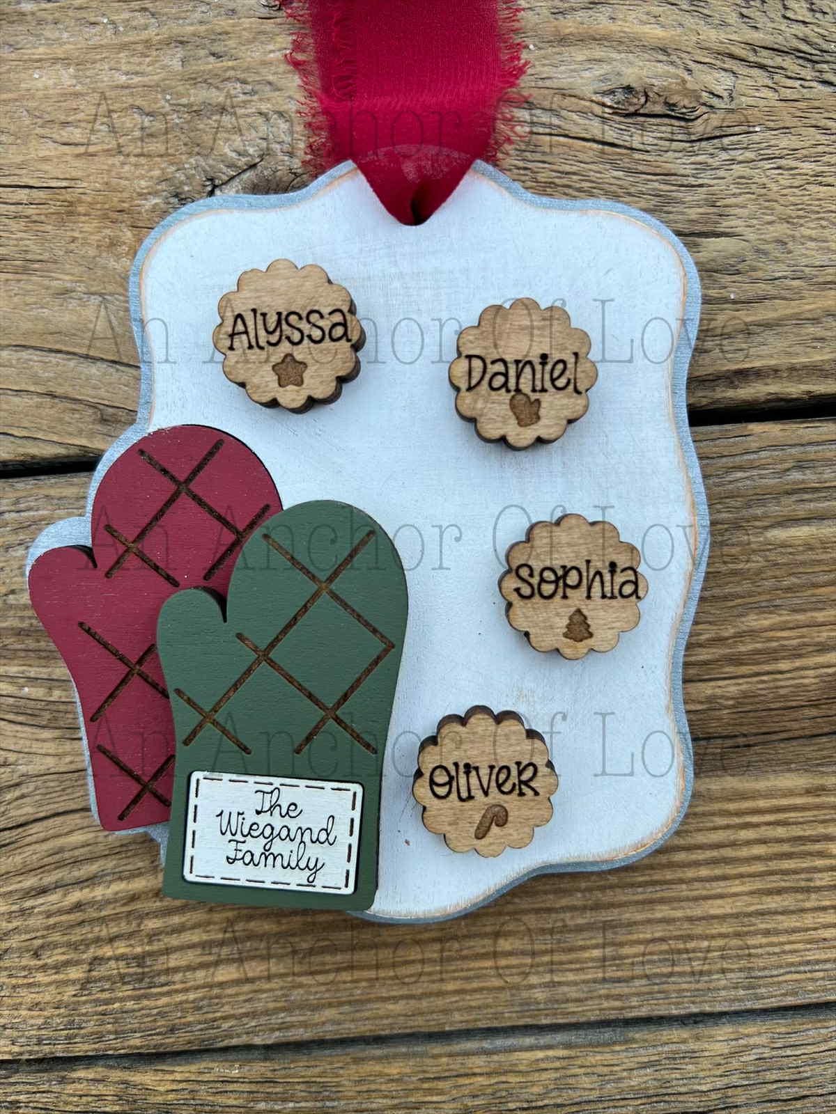Personalized Cookie Sheet Ornament | Family Christmas Gift / 2025 Christmas ornament /-up to 15 names - personalized  gift