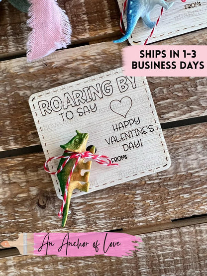 Kid's Dinosaur Valentines for Classroom - Kid's Valentines Cards - Valentine Toys for Classroom - Dinosaurs valentine