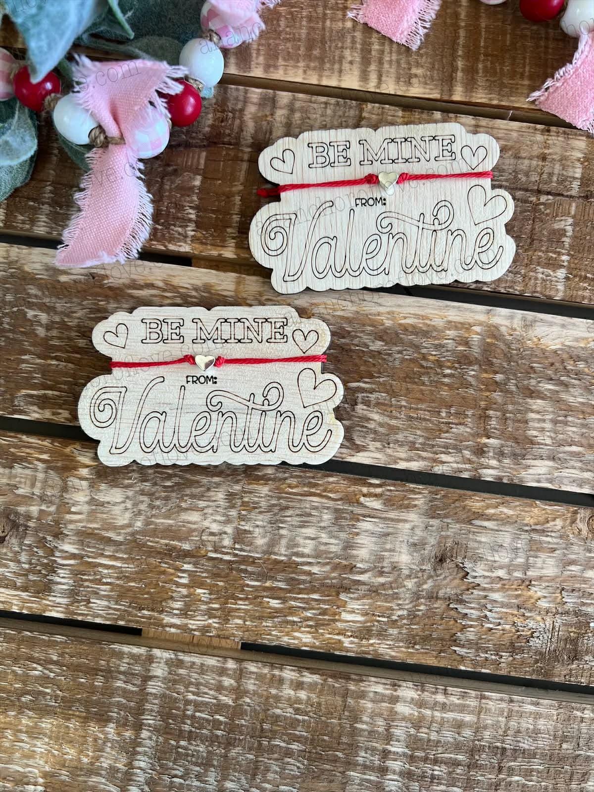 Kid's Valentines bracelet with card for Classroom - Kid's Valentines Cards - Valentine Toys for Classroom - bracelet valentine