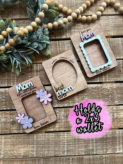 Mothers Day Photo Magnet- Personalized Gift for Mom, Mom Fridge Magnet made of birch, Grandma Gift