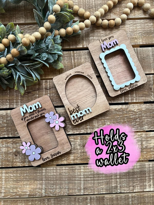 Mothers Day Photo Magnet- Personalized Gift for Mom, Mom Fridge Magnet made of birch, Grandma Gift
