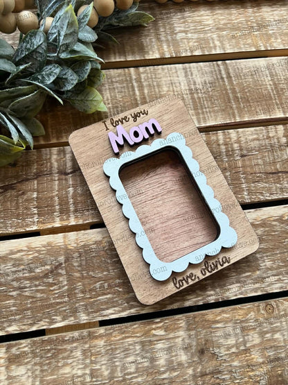 Mothers Day Photo Magnet- Personalized Gift for Mom, Mom Fridge Magnet made of birch, Grandma Gift