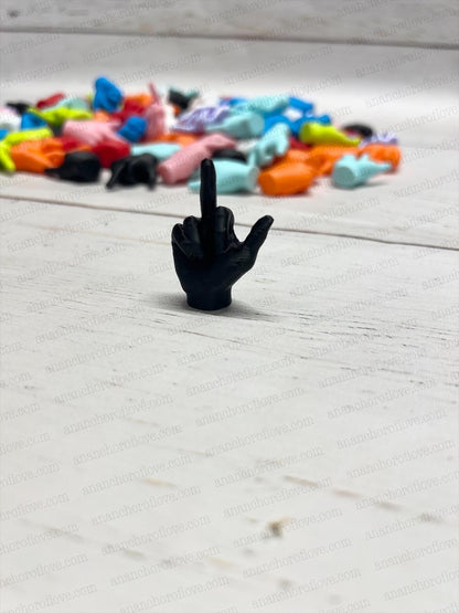 Mini Middle Finger Figurines  Funny gift- funny prank- pick your color or mystery pack