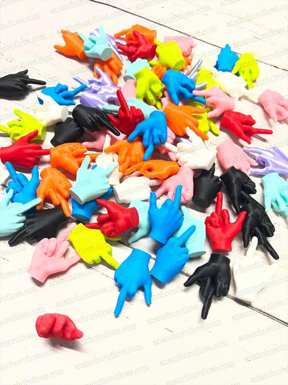 Mini Middle Finger Figurines  Funny gift- funny prank- pick your color or mystery pack