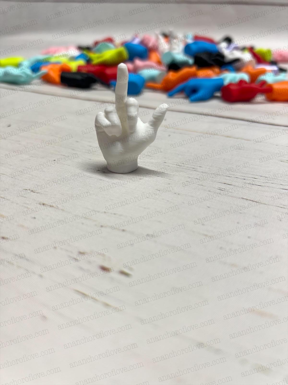 Mini Middle Finger Figurines  Funny gift- funny prank- pick your color or mystery pack