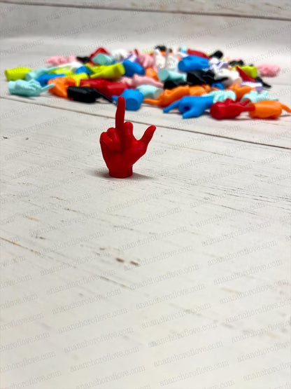 Mini Middle Finger Figurines  Funny gift- funny prank- pick your color or mystery pack