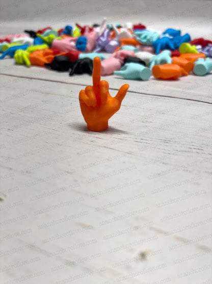 Mini Middle Finger Figurines  Funny gift- funny prank- pick your color or mystery pack