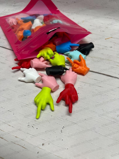 Mini Middle Finger Figurines  Funny gift- funny prank- pick your color or mystery pack